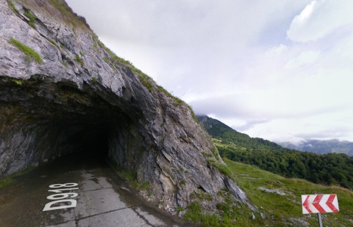 Tunnel op de Aubisque, de laatste van de Big Five in de Pyreneeën.